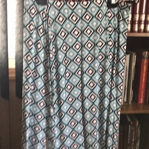 Maxi print skirt
